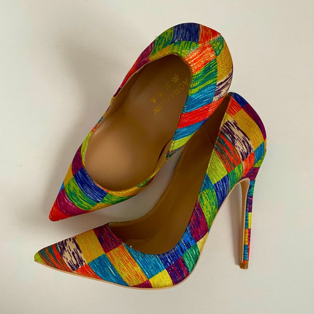 Aoranuimm colorful pumps